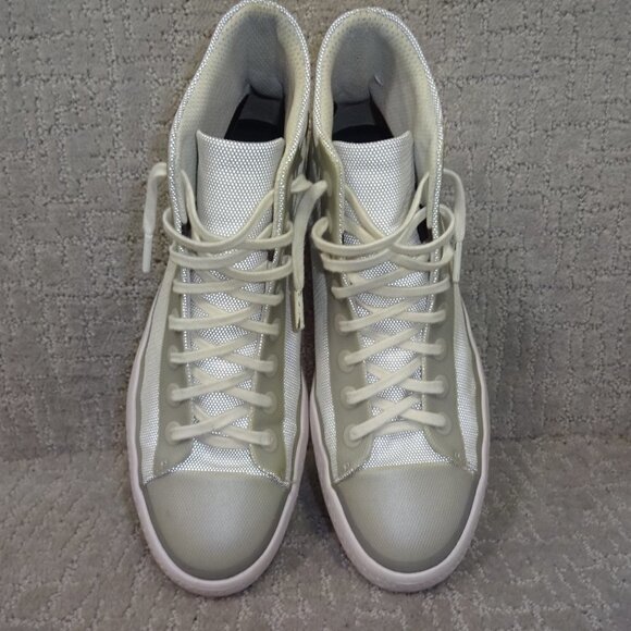 Converse All Star Modern Hi White Grey Stars Textile Size Men's 8 Womens 9.5 - Picture 5 of 10